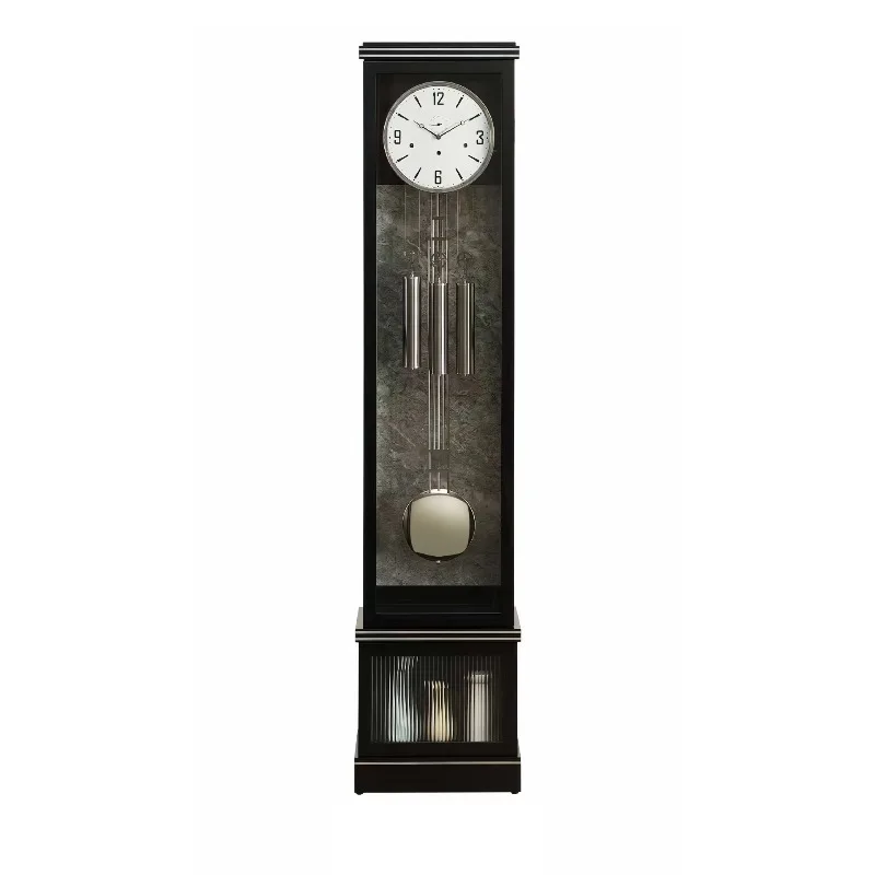 Modern simple twelve-tone spring mechanical movement light luxury solid wood floor clock