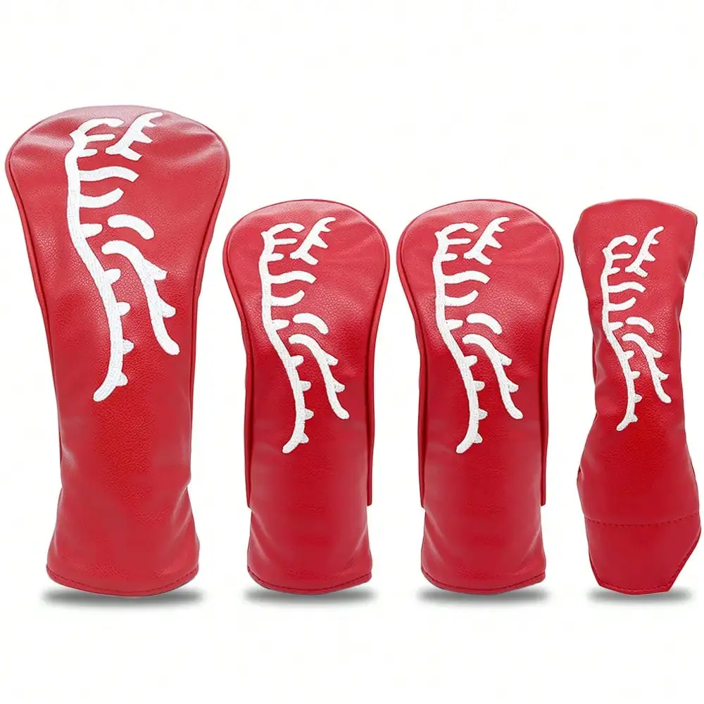 

Dazzling Red Golf Club Head Cover: , Waterproof, Golf Accessory Club Protection Cover, Providing The Best Protection For Your Golf Club. Daily Use