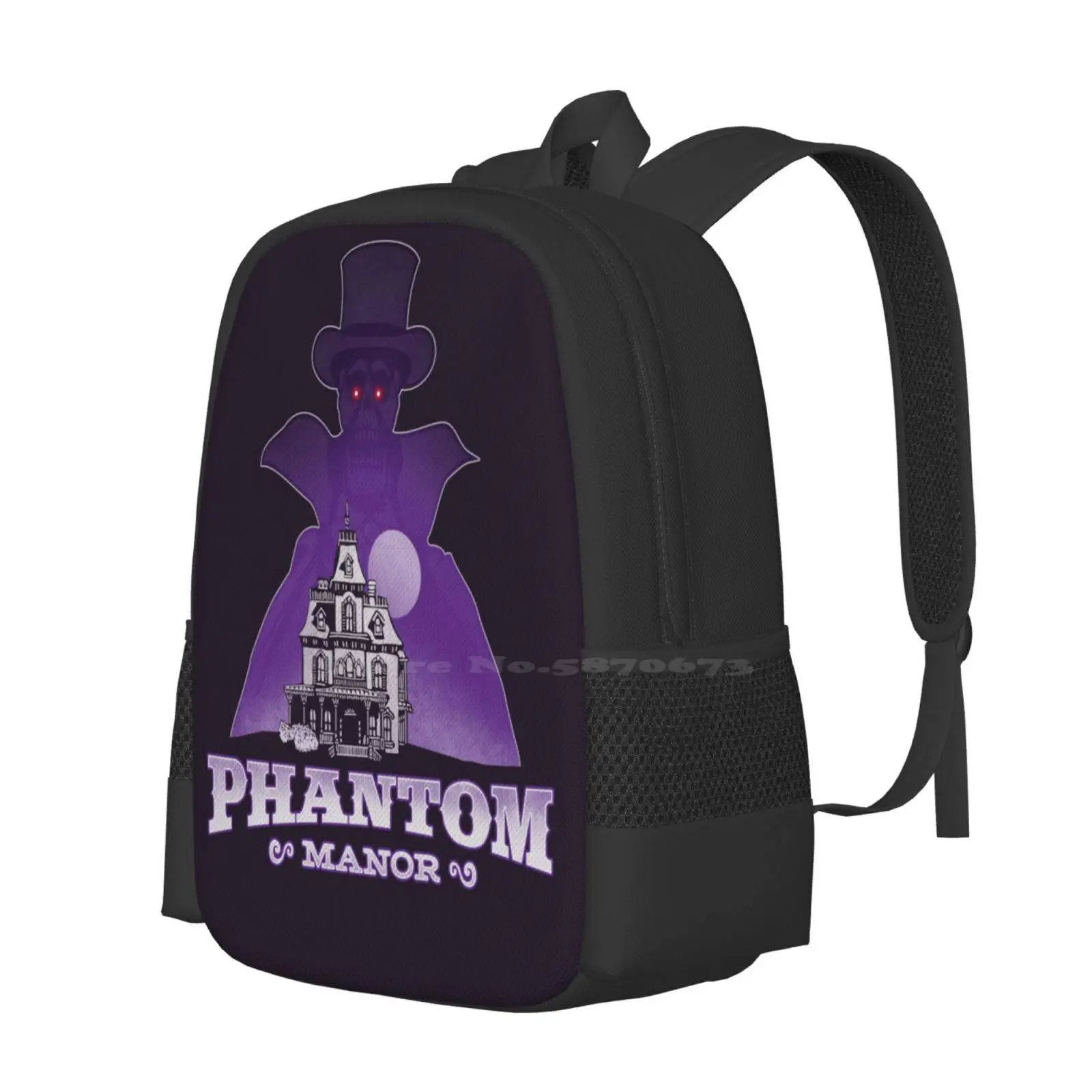 Phantom Manor Hot Sale Schoolbag Backpack Fashion Bags Spooky Ghosts Theme Park Ride Haunted Scary Mansion Horror Halloween