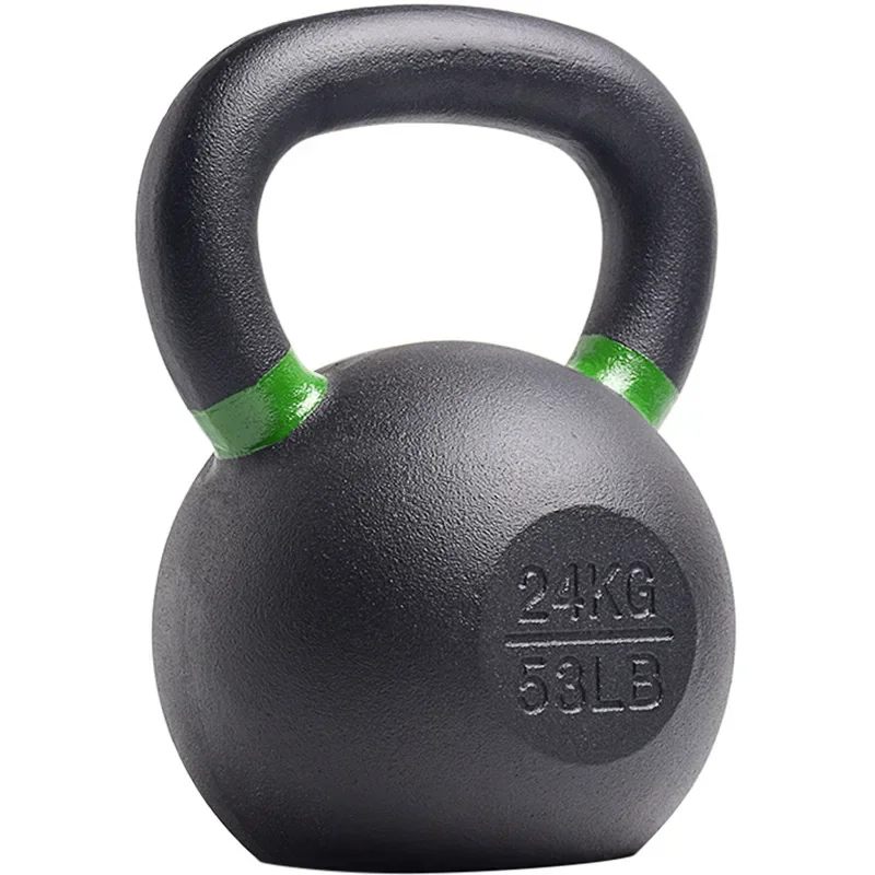 4-24kg Cast Iron Kettle Bell Men's Fitness Home Competitive Spraying Kettle Bell Kettleb