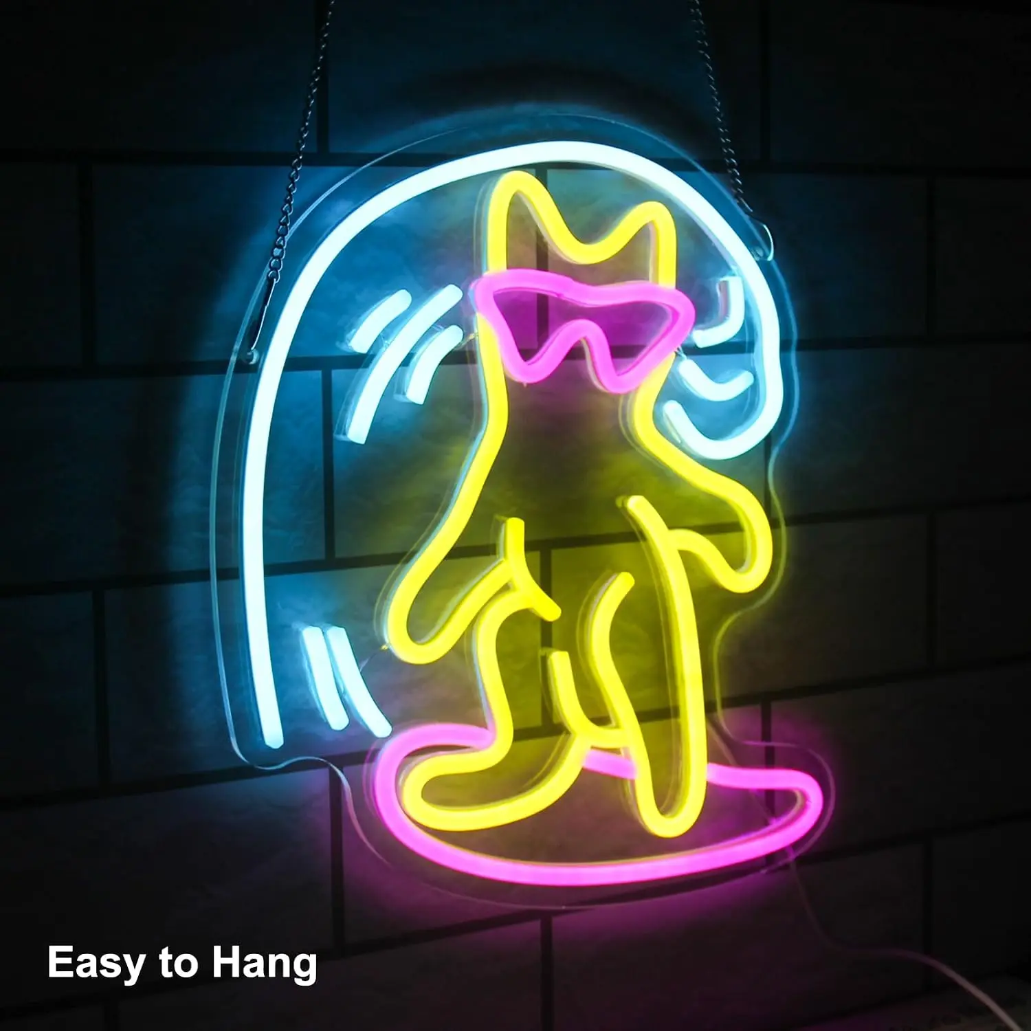 Cool Cat LED Neon Sign USB Wall Light Funny Atmosphere Lamp For Bar Club Bedroom Gaming Room Party Wall Art Decor Birthday Gift