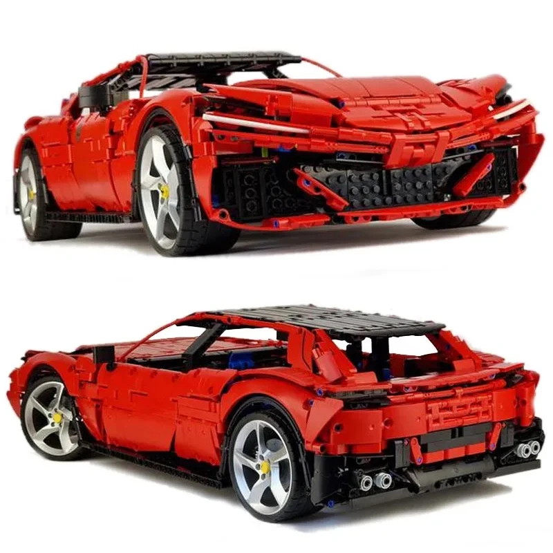 MOC-141212 Technical Sport Car Comptible 42143 Speed Vehicle Building Block Brick Puzzle Assembly Toy Christmas Gift For Boy Kid