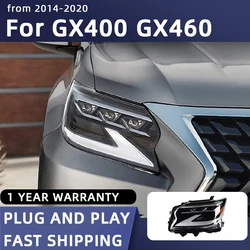 Car Styling Headlights for GX400 LED Headlight 2014-2020 GX460 Head Lamp DRL Signal Projector Lens Automotive