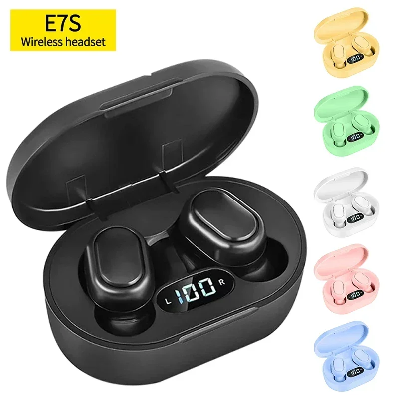 

TWS Wireless Bluetooth Headset with Mic LED Display Earbuds Noise Cancelling Bluetooth Earphones Stereo Wireless Headphones