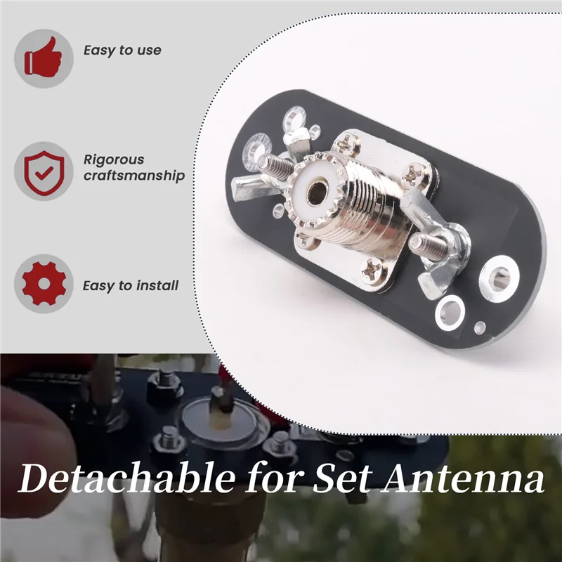 جديد-AT-DP لوح مهايئ هوائي مجلس الموجات القصيرة راديو إرسال هوائي خط طويل نهاية تغذية انفصال فورست هوائي