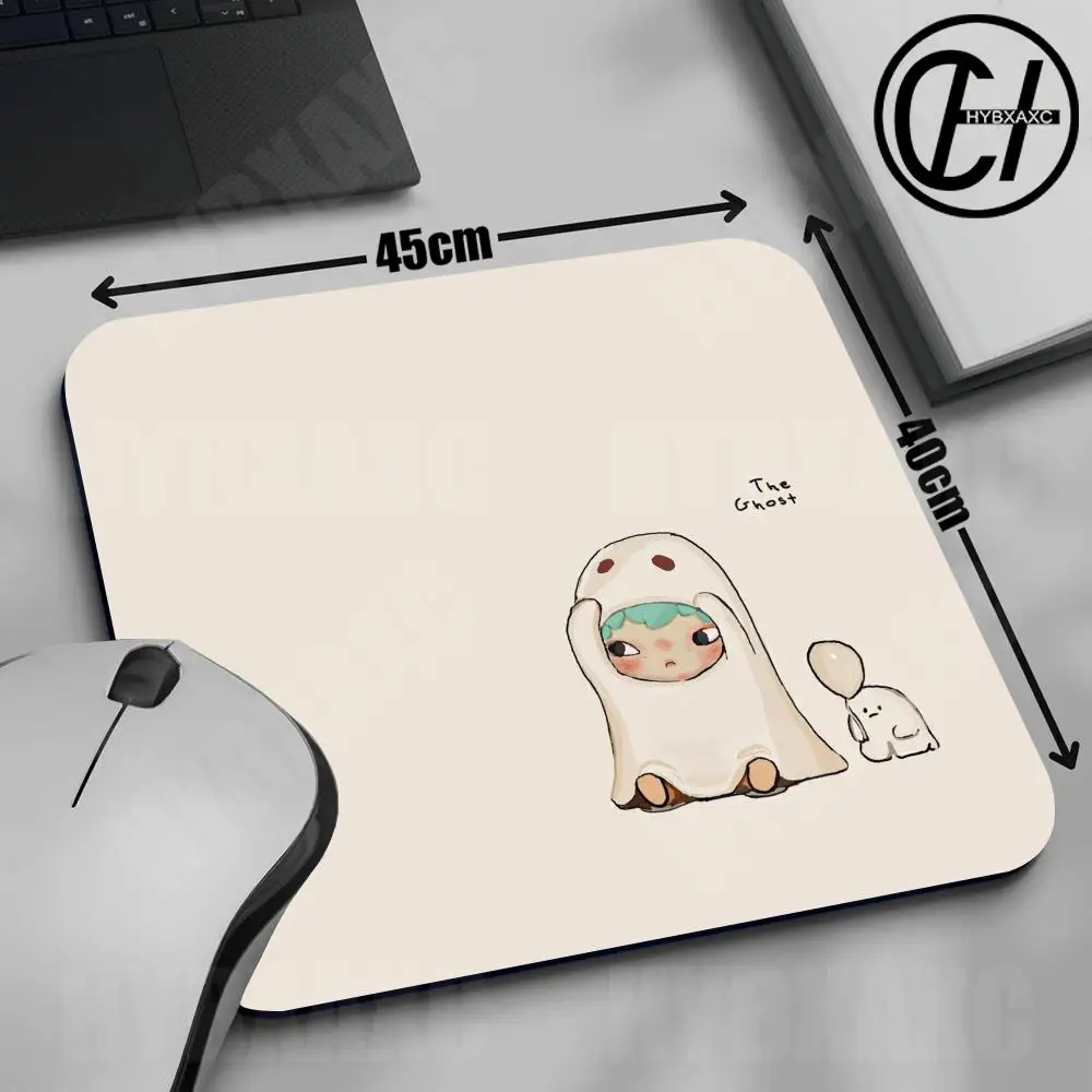 Cartoon H-Hirono Mousepad New Arrivals Small Gaming Mouse Pad 45×40 Gamer Mouse Pad For Keyboards Mat