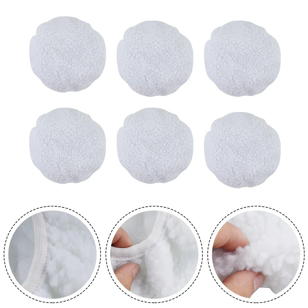 Universal Polishing Pad Car Polisher Soft Wool White 240mm Bonnet Buffer Pads For 9 Inch &10 Inch High Quality