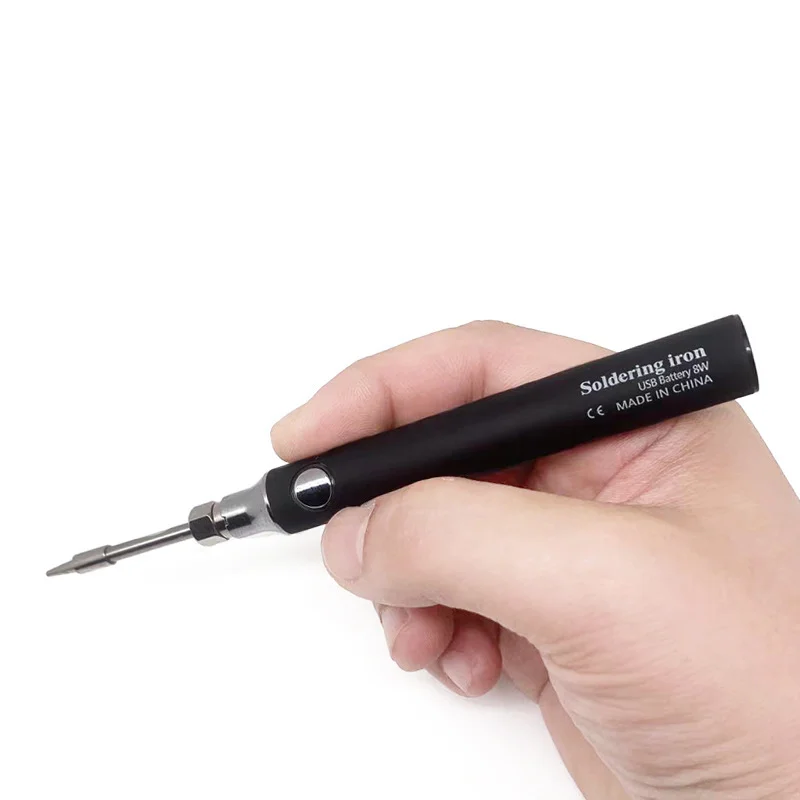 Portable USB Soldering Iron Type-C Plug Mini Electric Iron 3 Temperature 300-450°C for DIY Electronics