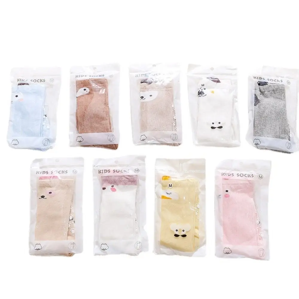 1Pair Cute Cotton Fox Baby Sock Non Slip 9Colors Toddler Long Socks Grips Knee High Socks Newborn