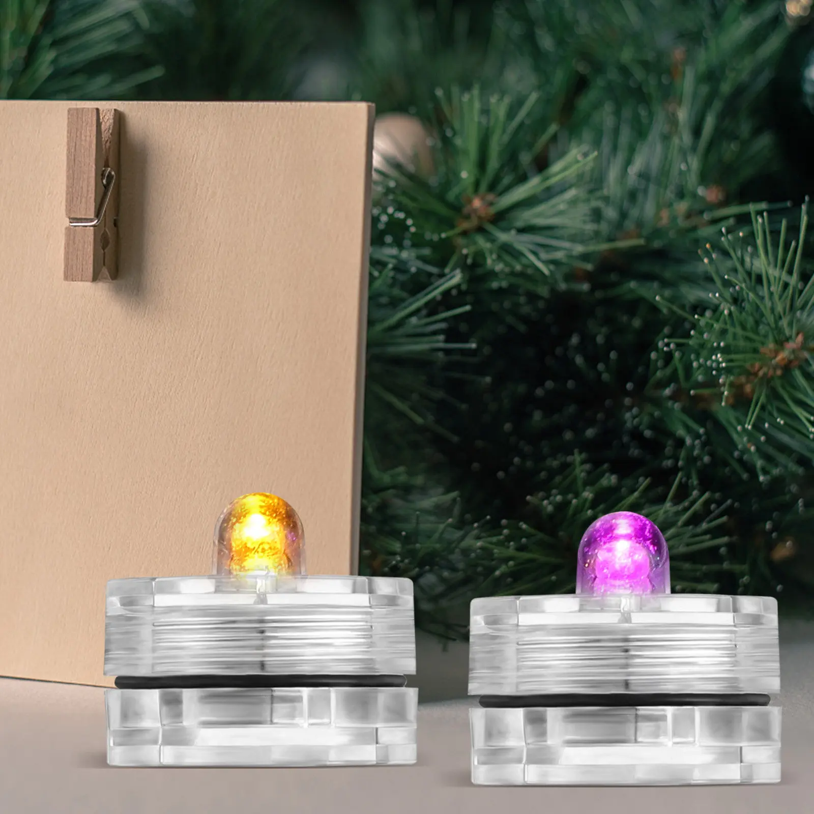 

12 шт. светодиодных чайных свечей с реалистичным эффектом пламени, погружные, для дома, вечеринок, свадебного декора, с изменением цвета и мерцающим эффектом