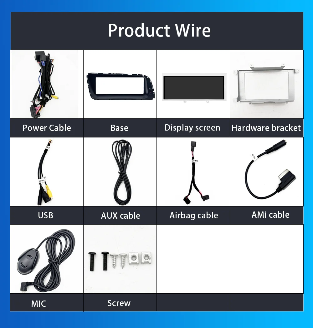 factory price new Multimedia Linux Screen For Audi A4 s4 B8 2009-2015 Wireless CarPlay Android Auto Airplay Car Player Function view 6
