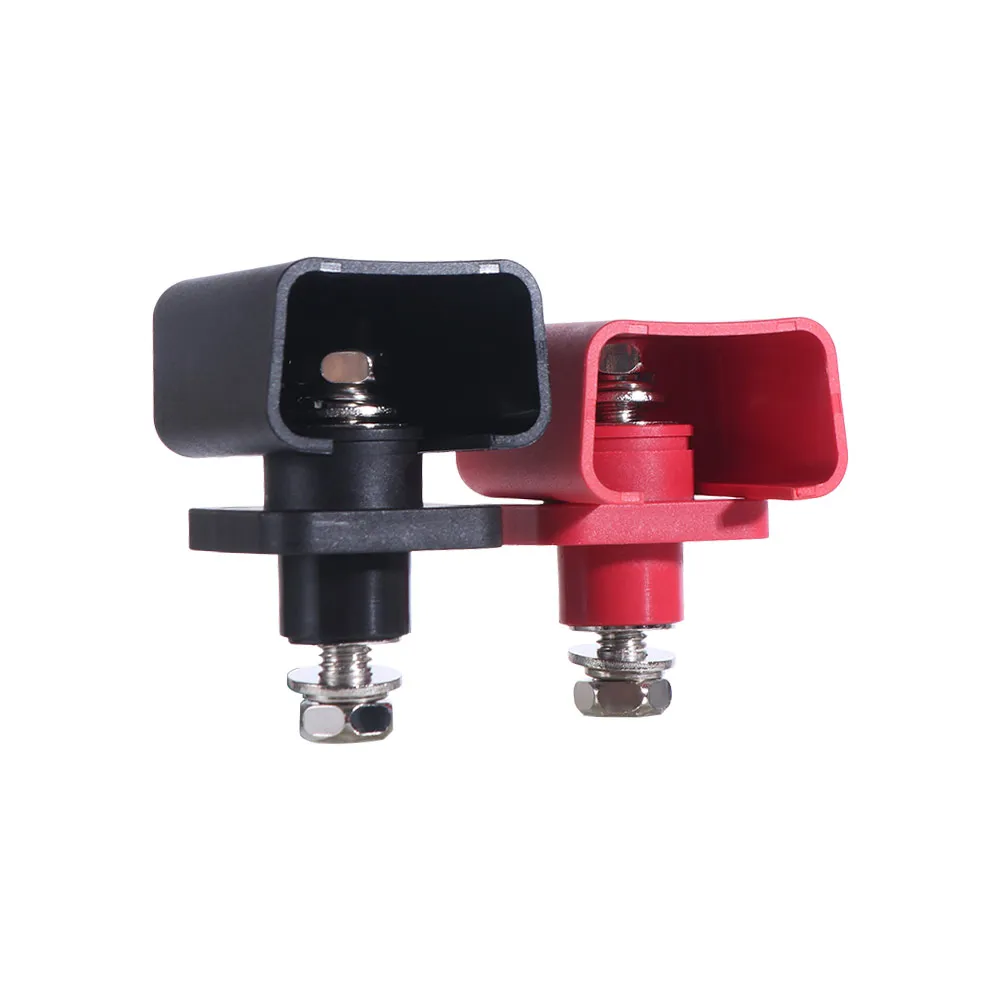 2Pcs 200A Lithium Battery Terminal Block Energy Inverter All-Copper Battery Storage Terminal Connector Easy To Install Safe