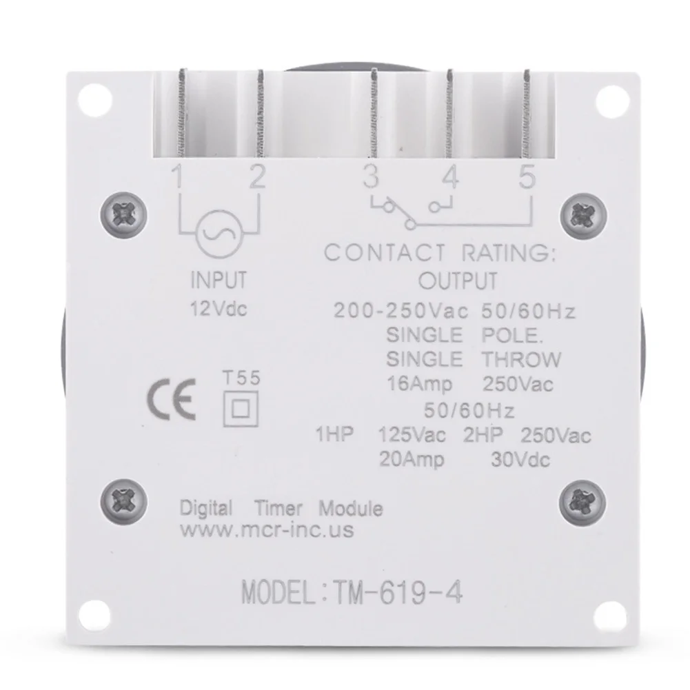 

Practical Time Relay Time Control Switch -20°C+50°C 16A 3500W 1min~168hr Brand New High Quality Home Improvement