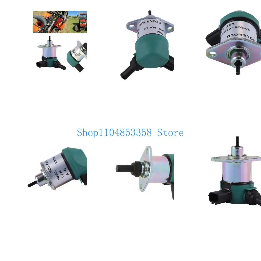 Động cơ 652F 12VDC Shut Off Solenoid tương thích cho 17208-60016 17208-60015 17208-60017 17208-60010 Cài đặt dễ