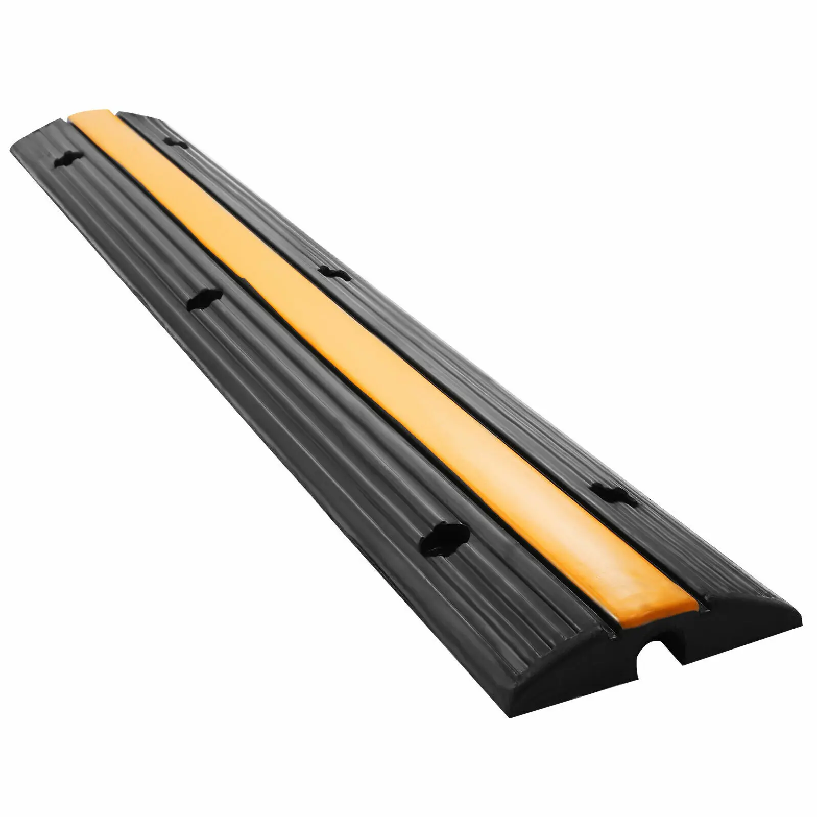 4x 1-Channel Hose Bridge Cable Bridge Truck/car Overrun Protection Cable Protection Bridge Cable Board