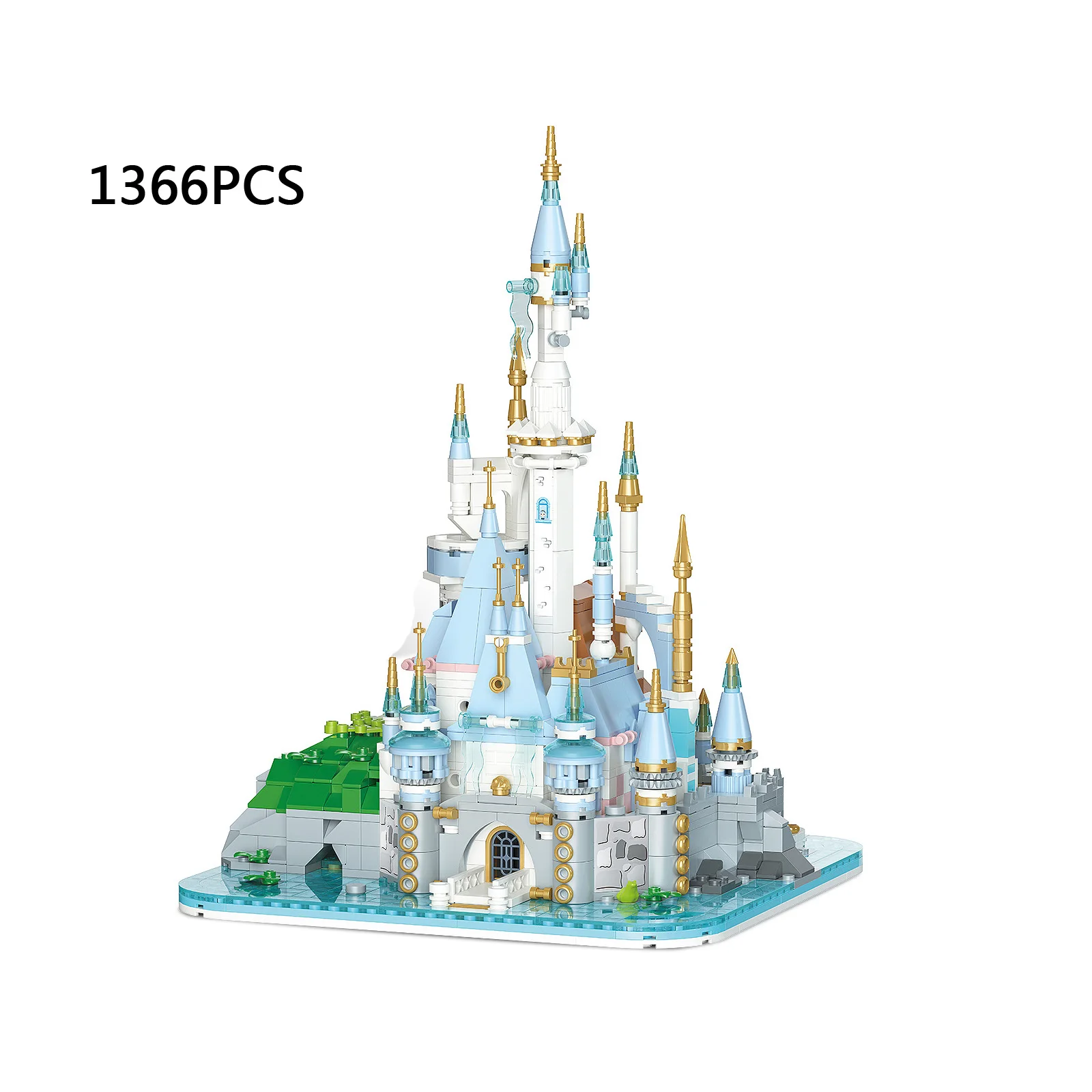 Creative Amusement Park Mini Block Fairy Tales Moonlight Castle Assemble Model Moc Building Brick Educational Toy For Girls Gift