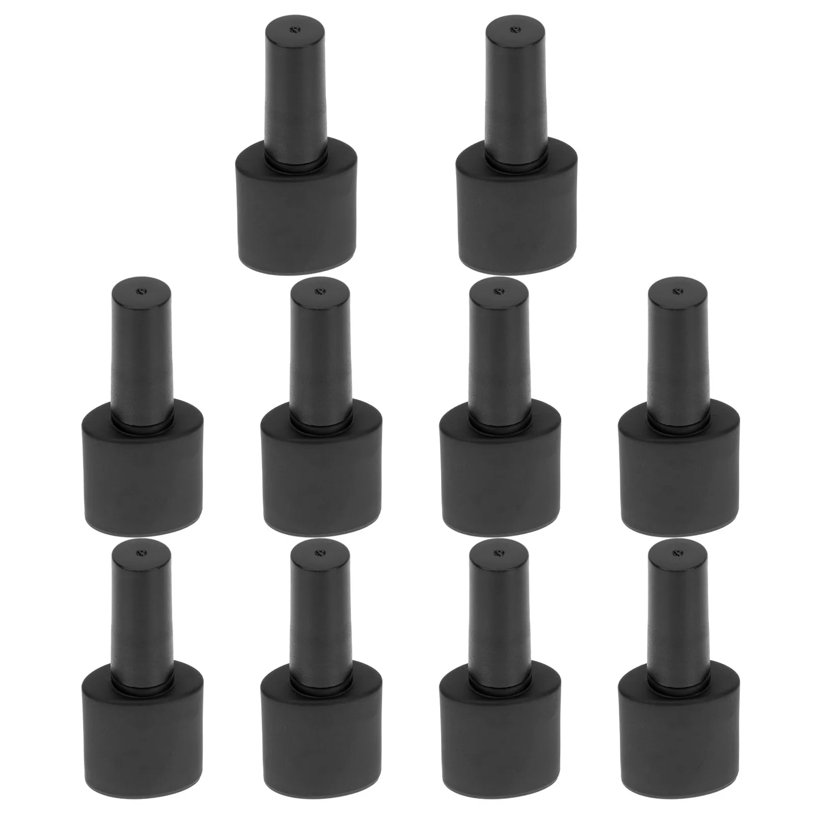 

10Pcs Nail Polish Bottles Oblate Shape Empty Glass Bottle for DIY Color Mixing Leak Proof Portable Storage Container Reusable