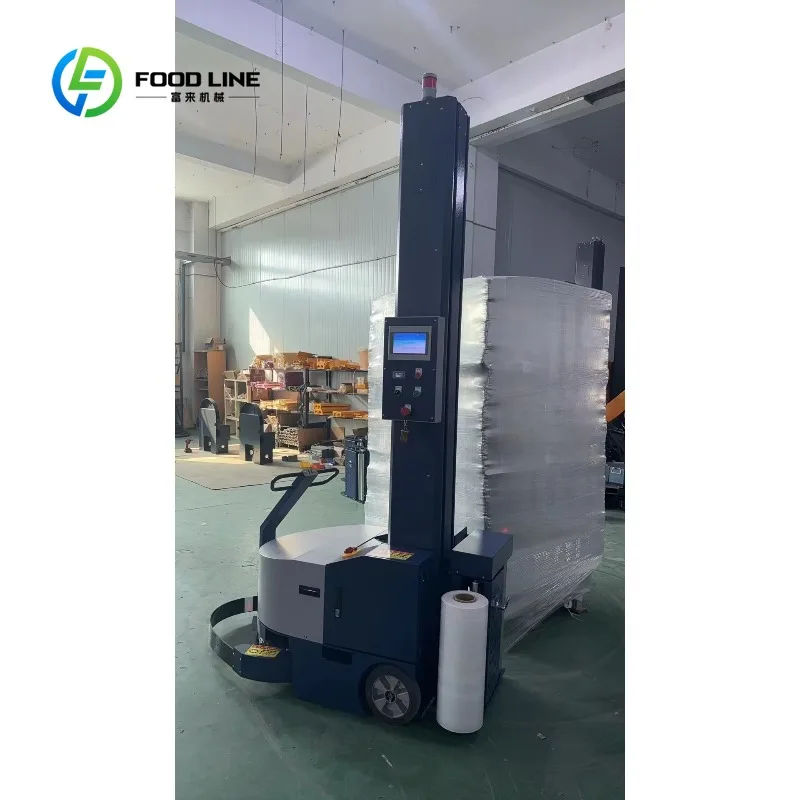 Pallet Height Automatic Robot Pallet Shrink Stretch Film Wrapping Wrapper Packing Machine Customized