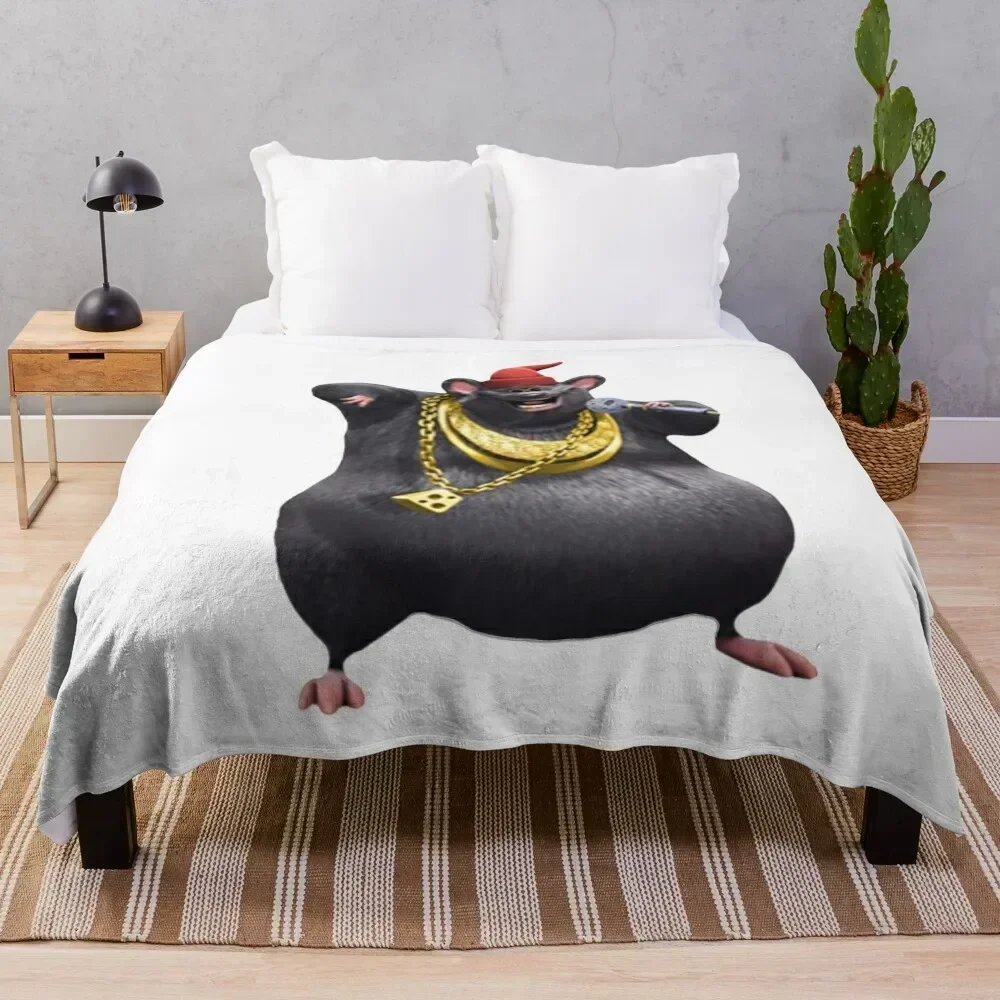 

Biggie Cheese Print Throw Blanket for sofa Hairys Blankets