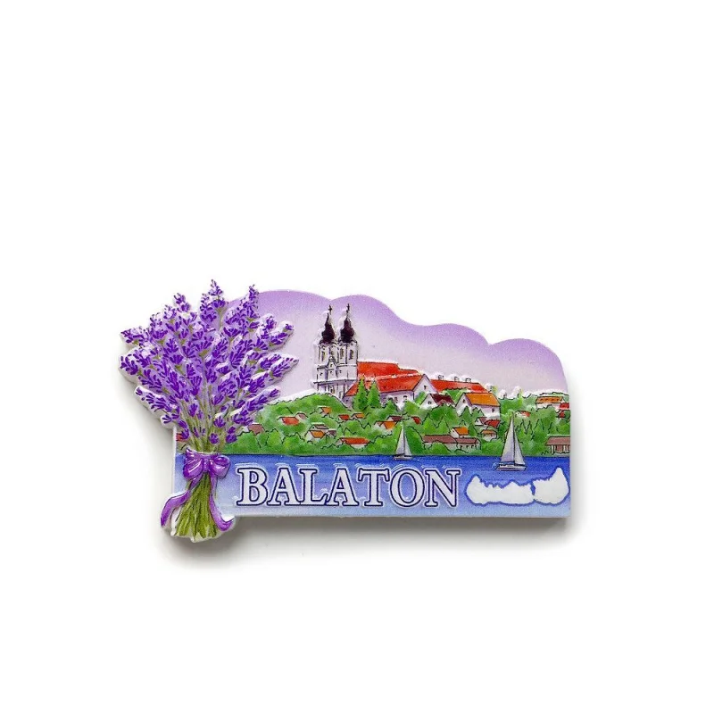 

Balaton Lake City Travel Niche Hot-Selling Tourist Souvenirs Creative Gifts Magnetic Stickers Refrigerator Magnets