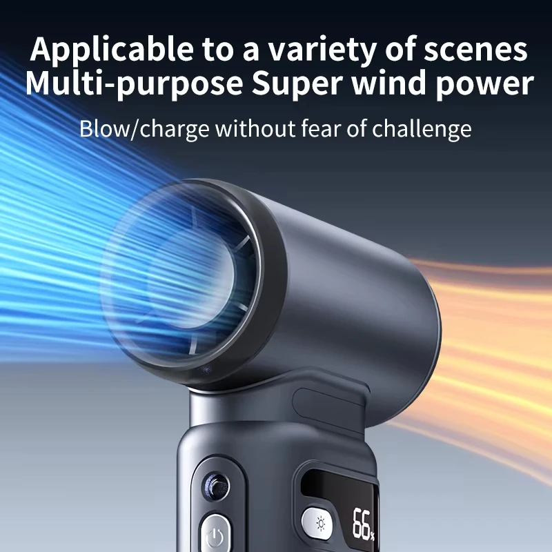 

450000 RPM Electric Air Blower Turbo Jet Fan Brushless Motor High-Speed Turbo Violent Fan USB Rechargeable Powerful Dust Blower