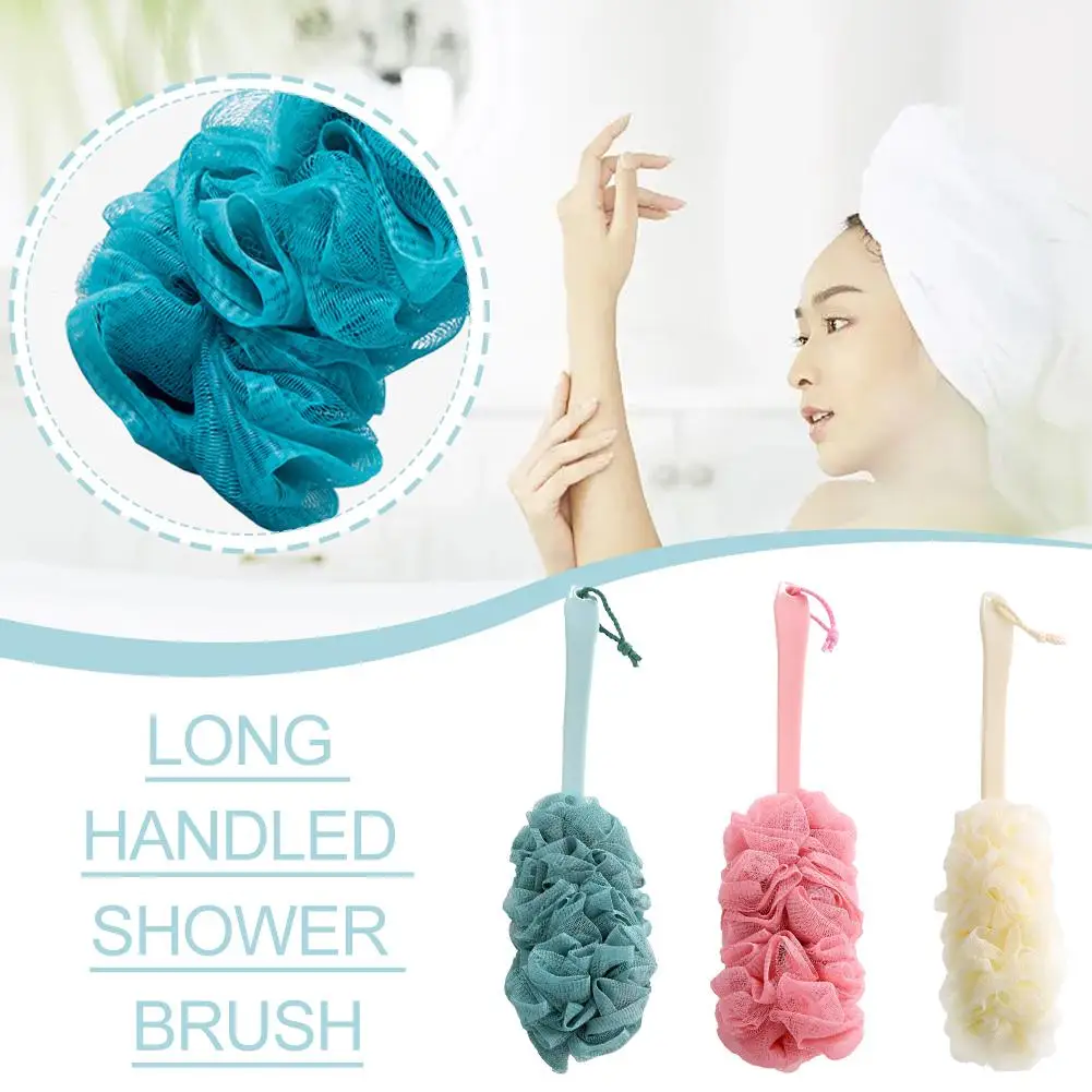 

3 шт., щетка для спины с длинной ручкой, скребберы для тела, подвесная щетка для душа, губки, мягкая сетка, щетки для душа, аксессуары для ванны