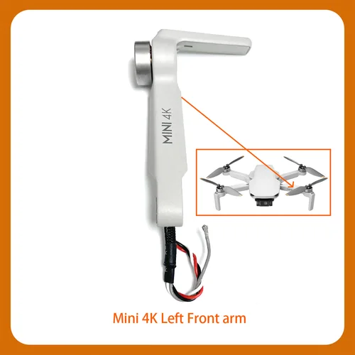 Imagen 2 del producto Brazos de motor traseros delanteros izquierdo y derecho Mini4k originales, repuestos de mantenimiento, aspecto hermoso, para DJI Mini 4K