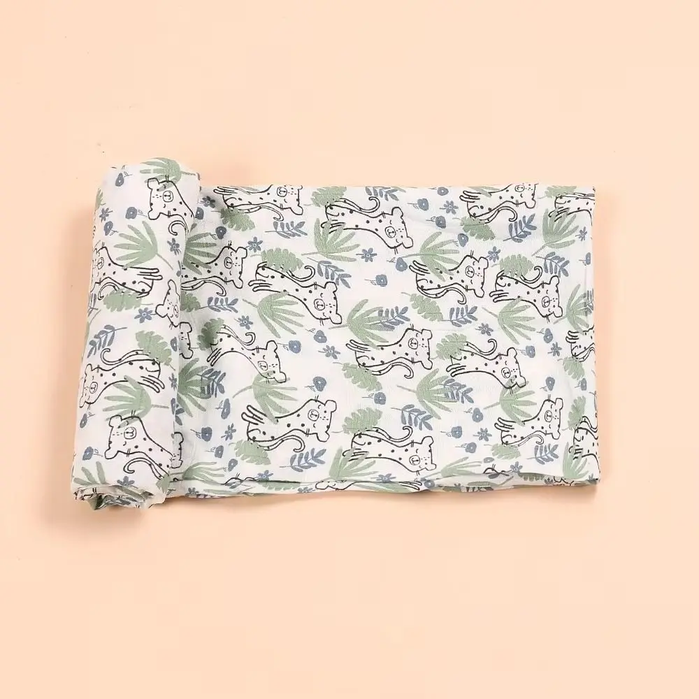 

Soft Baby Swaddle Blanket Cotton Cartoon Print Baby Wrap Sleeping Bag Hypoallergenic Breathable Baby Stroller Cover
