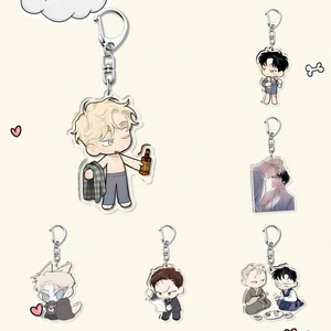 ホット韓国の漫画BLマンガアニメローズとシャンパンキーチェーンファンコレクションジュエリーギフト 12ベストセールスKPOPバラ-6