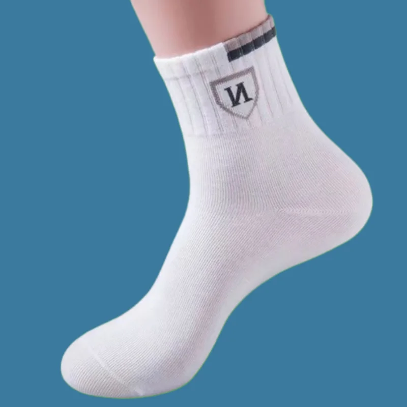 Chaussettes mi-tube respirantes classiques pour hommes, affaires, simples, décontractées, sport, été, 10/20 paires