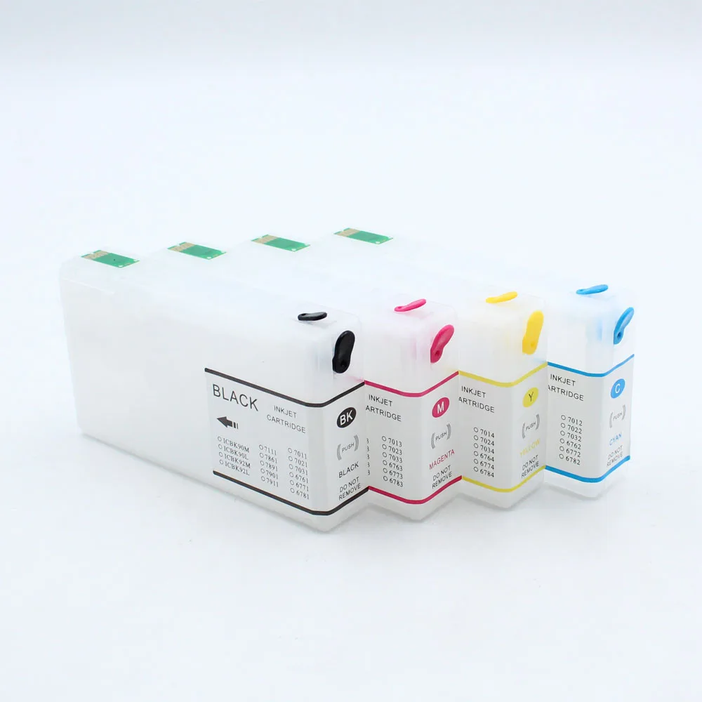 4 Color T7891 T7901 Refillable Ink Cartridge for EPSON Pro WF-5110 WF-5190 WF-5620 WF-5690DWF printer with ARC Chip