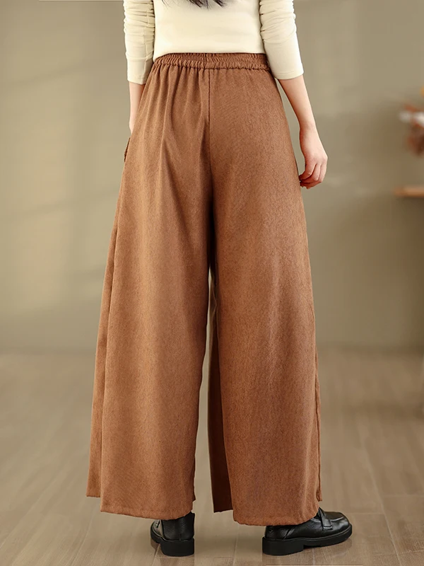 فني عتيق فضفاض مريح عادية سروال قصير واسع الساق المرأة Faion منتصف عالية الخصر مستقيم أنبوب بنطلون #4