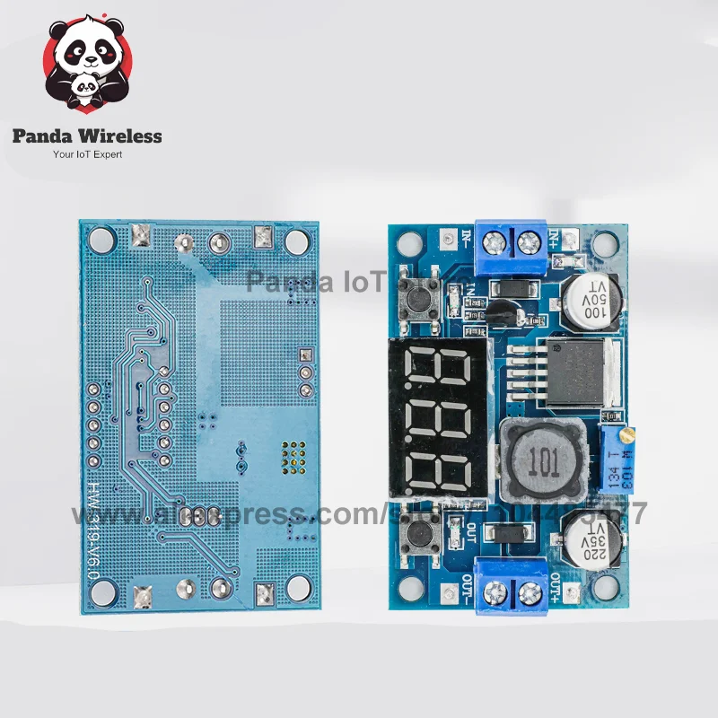 2 قطعة 3A/5A قابل للتعديل DC-DC محول فرق الجهد وحدة تنحى الجهد المنظم مجلس 5 فولت-24 فولت الناتج LM2596HV/LM2596/XL4005