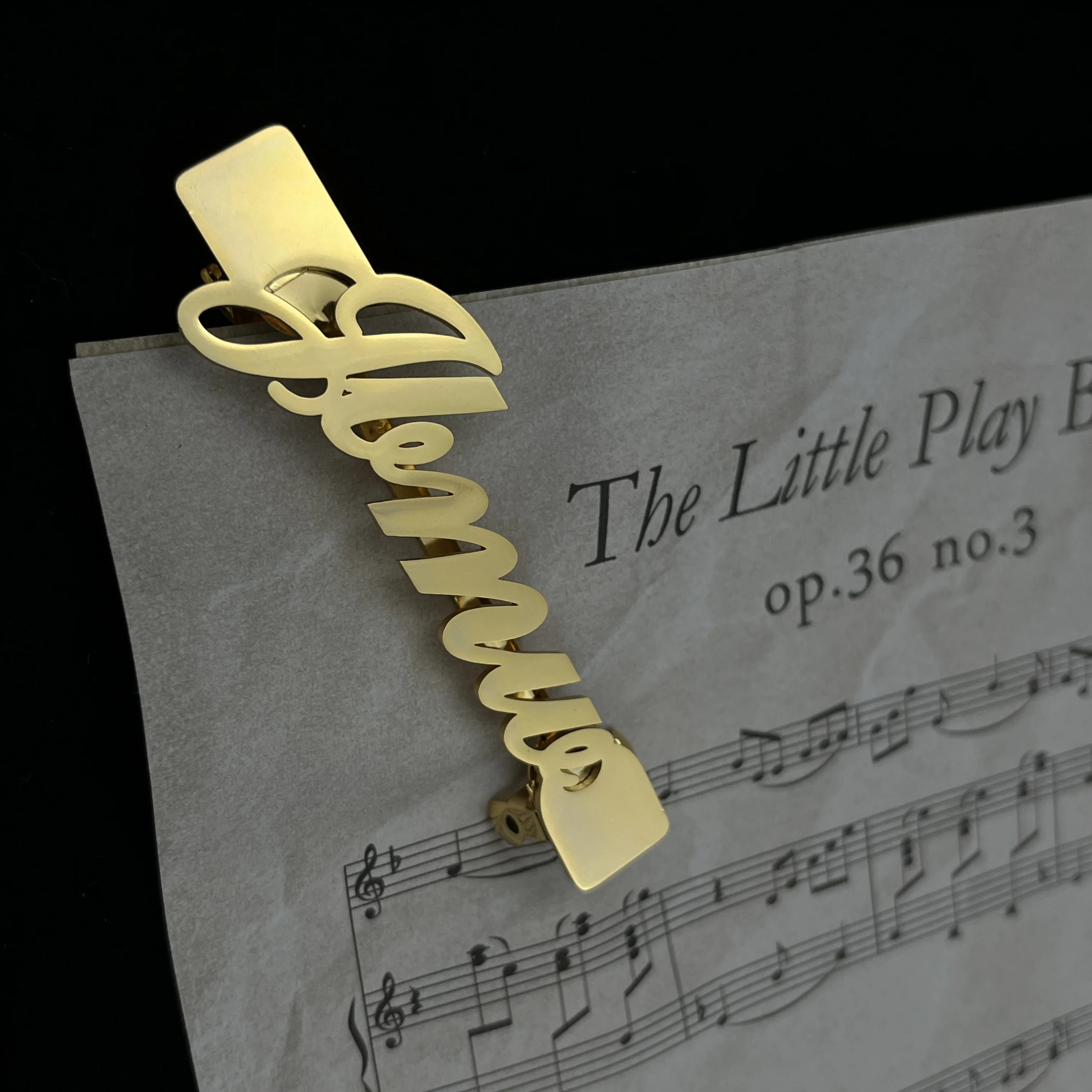 

New Ladies Hairpin Fashion Stainless Steel Customized Personalized Font Gold Silver Hairpin Jewelry Memorial Day Gift