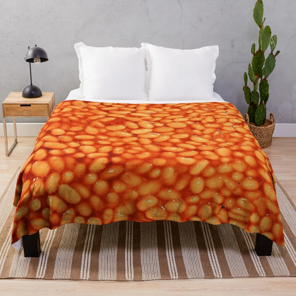 

Beans In Things Pattern Throw Blanket Sofa Blankets sofa Comforter Blanket