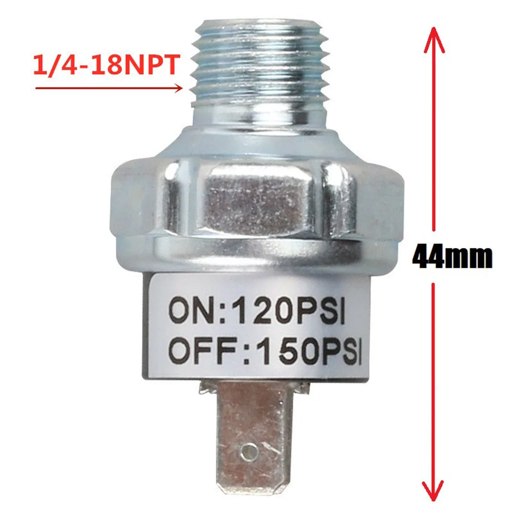 1/4-18 NPT Male Air Pressure Control Switch 110-140PSI 120-150PSI Air Compressor Valve Switch 20A Pneumatic Parts