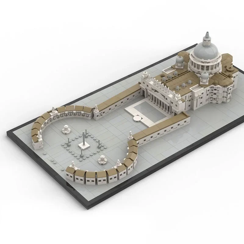 Moc Building Blocks Medieval Architecture St. Peter's Basilica Technology Modular Building Blocks Festival Gift Toy DIY Set