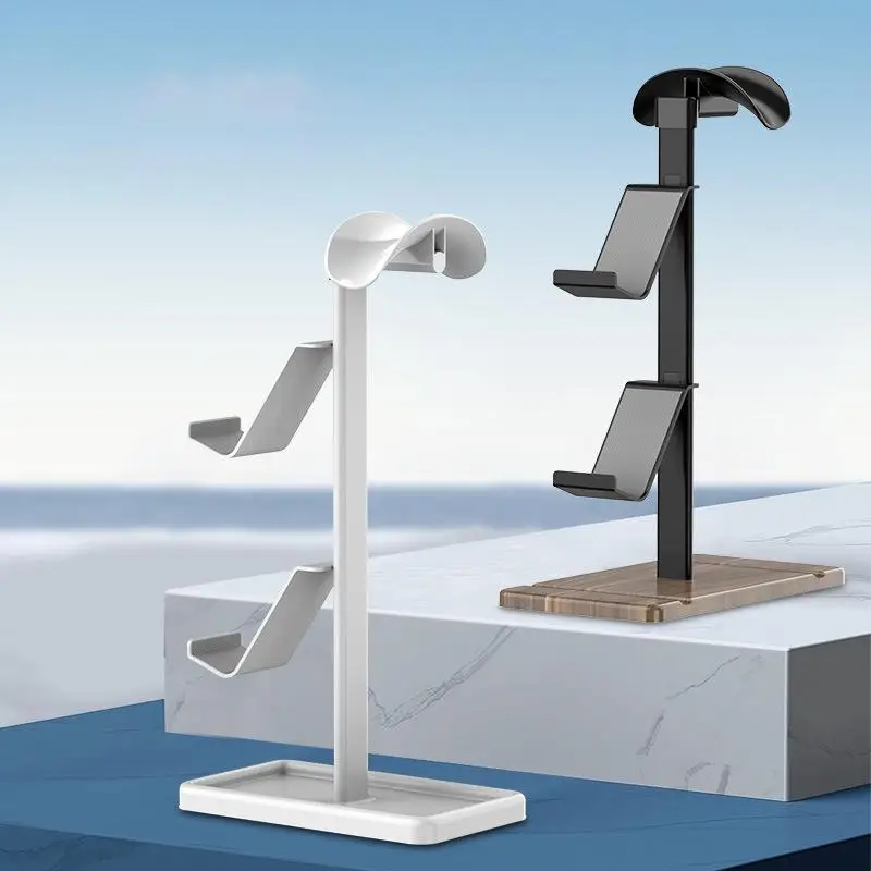 

Headset Stand Dad Gift Rooms Decor Universal Anti Slip Storage Shelf Holder Desktop Game Controller Rack Gaming Accessories