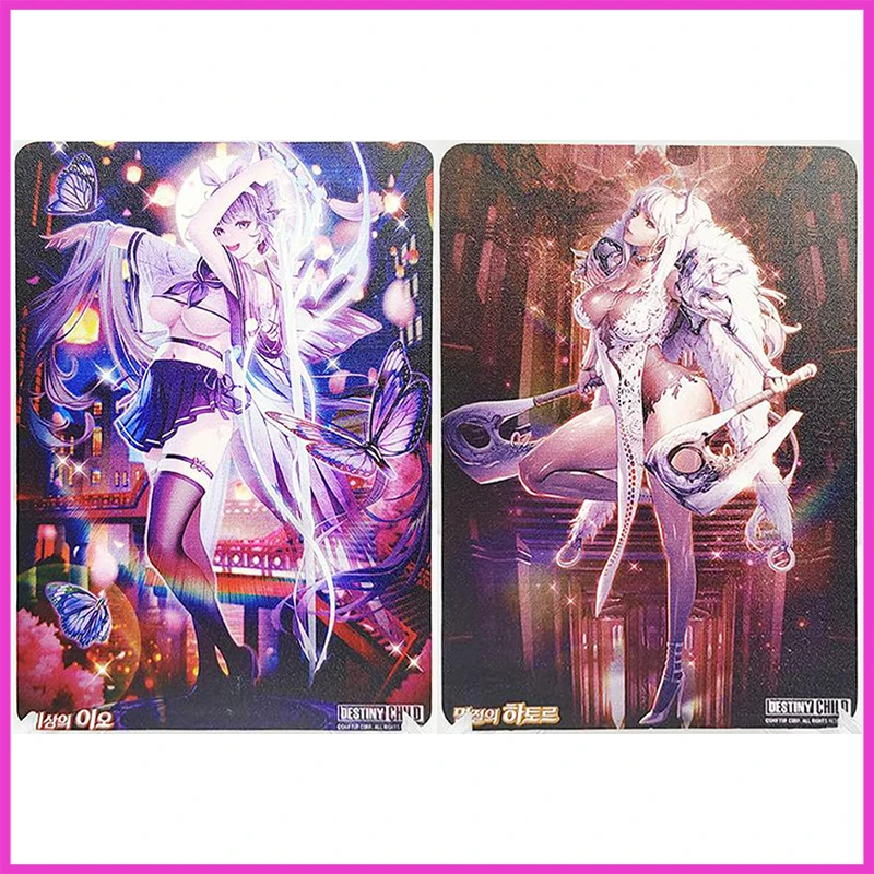 

Anime Goddess Story Rare DIY ACG Metal Refractive Flash Cards Hathor Scylla Io Toys for boys Collectible Cards Birthday Gifts