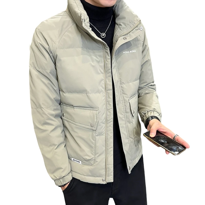 Doudoune courte pour homme, manteau en polaire épaissie, norme nationale UR, hiver, nouveau, 2023