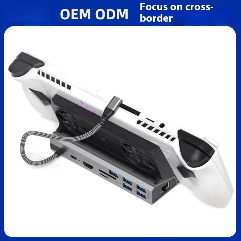 USB C Docking Station for Steam Deck Nintend Switch M.2 SSD HUB Type to 4K@60Hz HDMI-compatible Gigabit Ethernet USB3.0 Hub