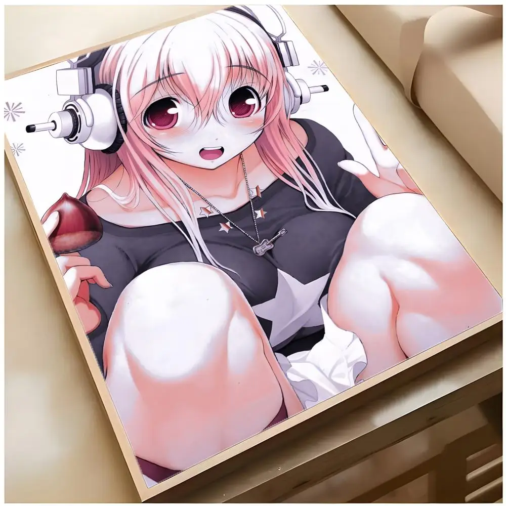 Niedlicher Anime-Charakter S-Super Sonico Poster Superior Home Space Pub Indoor Dekorative Kunst & Wohndekoration – Detail 12