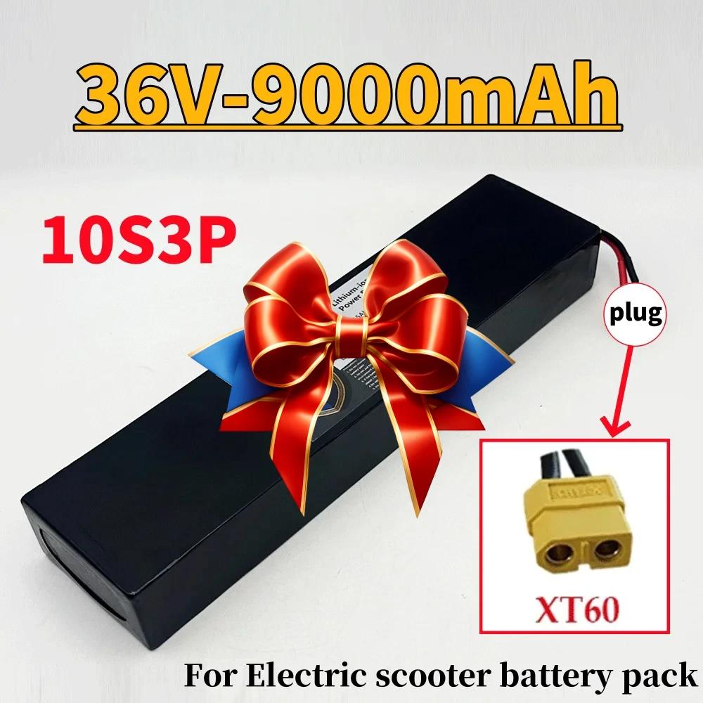 

Newly upgraded Rechargeable 36V 9Ah 18650 Lithium-Ion Battery 500W with Built-in BMS for KUGOO S1 S2 S3 Electric Scooters 10S3P