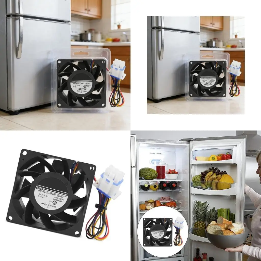 

D0AB Quiet Noiseless Refrigerating Fan For Refrigerator Energy Saving Low Power Consumption