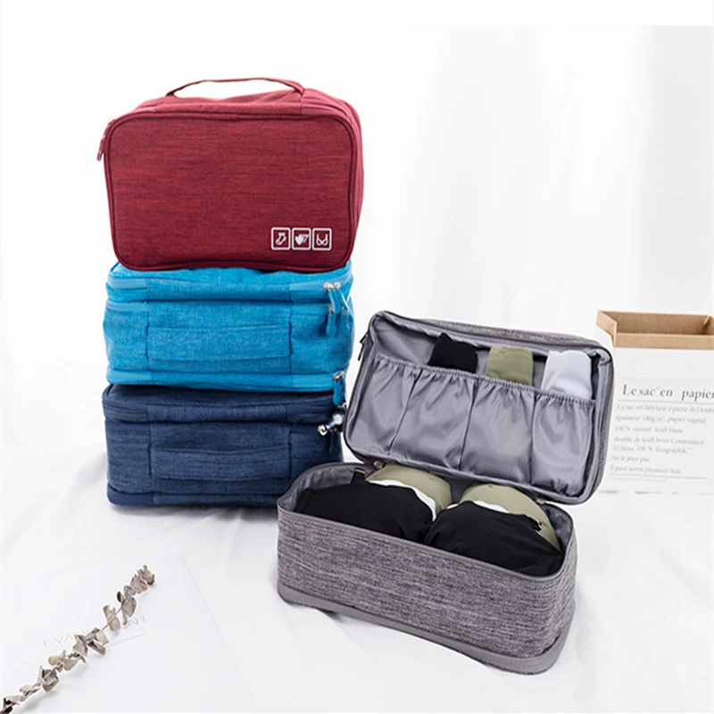 Ladies Underwear Travel Bag Suitcase Organizer Cosmetic Bag Luggage Organizer For Lingerie Makeup Organizer Bags Oxford Cloth