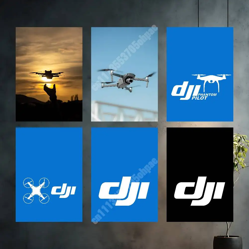 D-Dji Drone Pilot Geek Aesthetic Poster HD Gallery Prints Home Wall Art Creative Gift