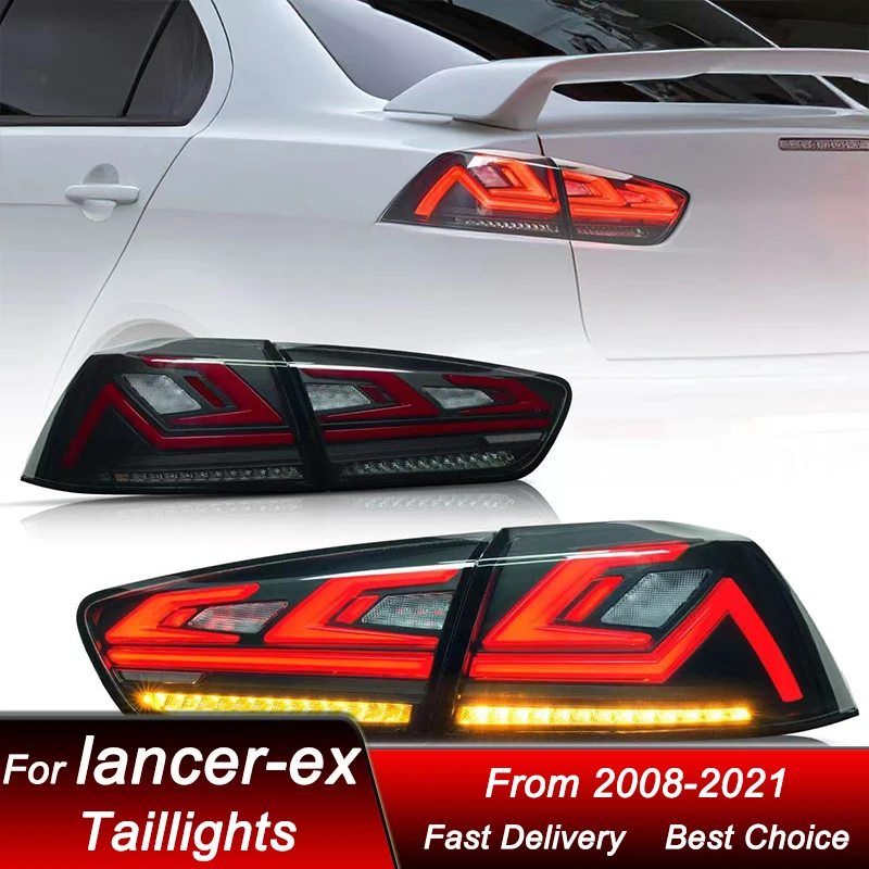 Car Tail Lights For Mitsubishi Lancer-ex 2008-2021 new style full LED Tail Lamp Dynamic Turn Signal Light Tail Lamp Assembly