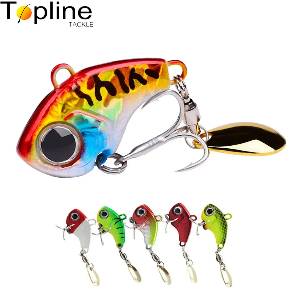 ToplineTackle Tail Spinner Fishing Lure 5g 7g 10g 14g 20g Metal VIB Rotating Tail Swimbait Trout Spinner Bait Bass Fishing Pesca