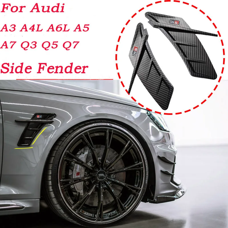 

2 шт., боковые наклейки для Audi RS4 RS5 RS6 A6 C5 A1 A3 8P A4 B8 B6 A5 A7 A8 Q5 Q7 R8 TT ABT