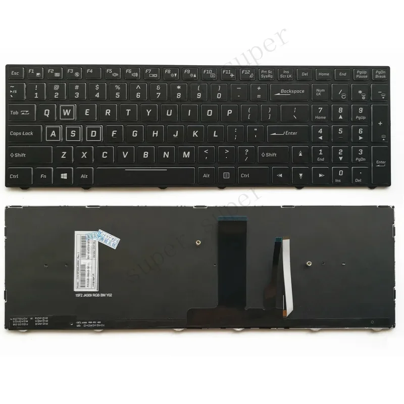 New for Gigabyte Sabre 15 15-K 15-G 15-W Sabre 17 US Keyboard Backlit Black